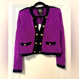 Milly’s classic cardigan with a festive shimmer!